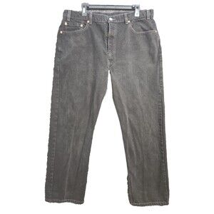Vintage 90's Levi's 505 Jeans Men's 40x30 Regular Fit Straight Leg Black  Denim